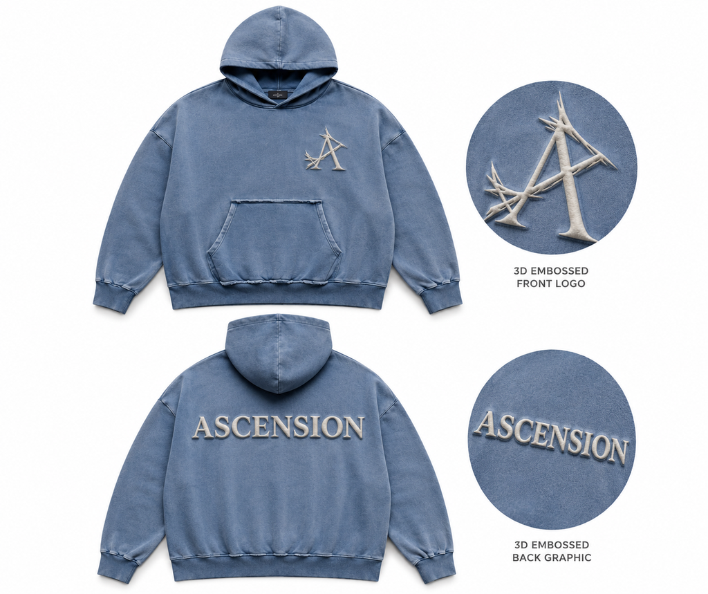 ASCENSION Embossed Heritage Hoodie